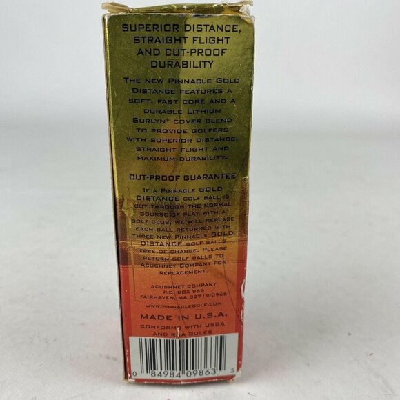 Pinnacle Gold Distance and Molitor Titanium Power 3 Sleeves 9 balls Made In USA - Picture 5 of 8